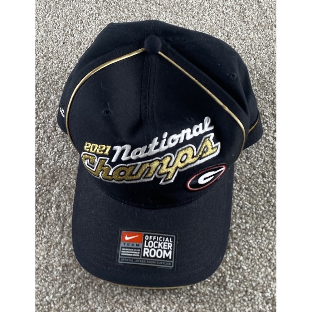Nike Team Official Locker Room Hat 2021 National Champs Georiga Bulldogs O/S